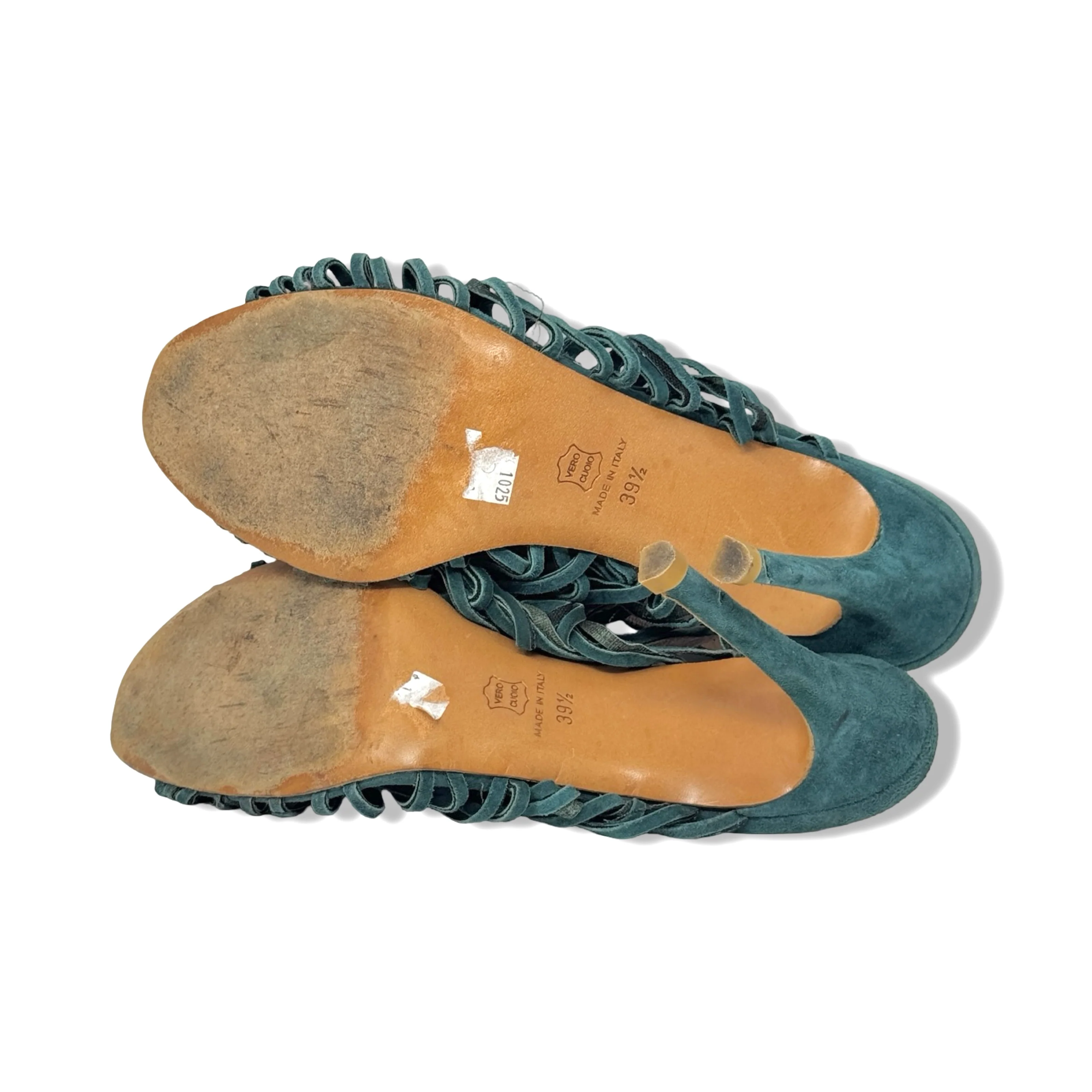 Barneys New York Lace Up Heeled Sandals - Image 5