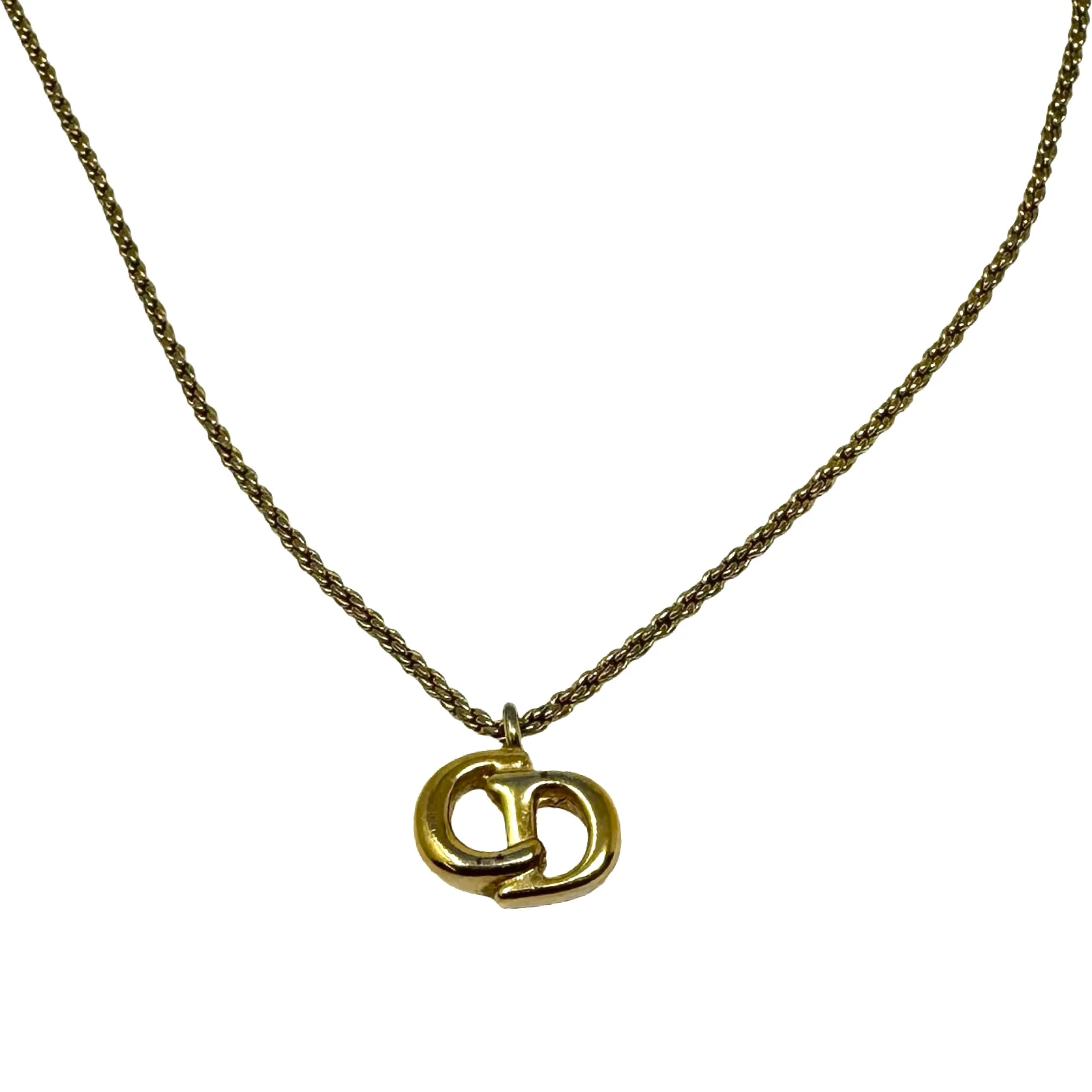 Christian Dior CD Pendant Necklace - Image 3