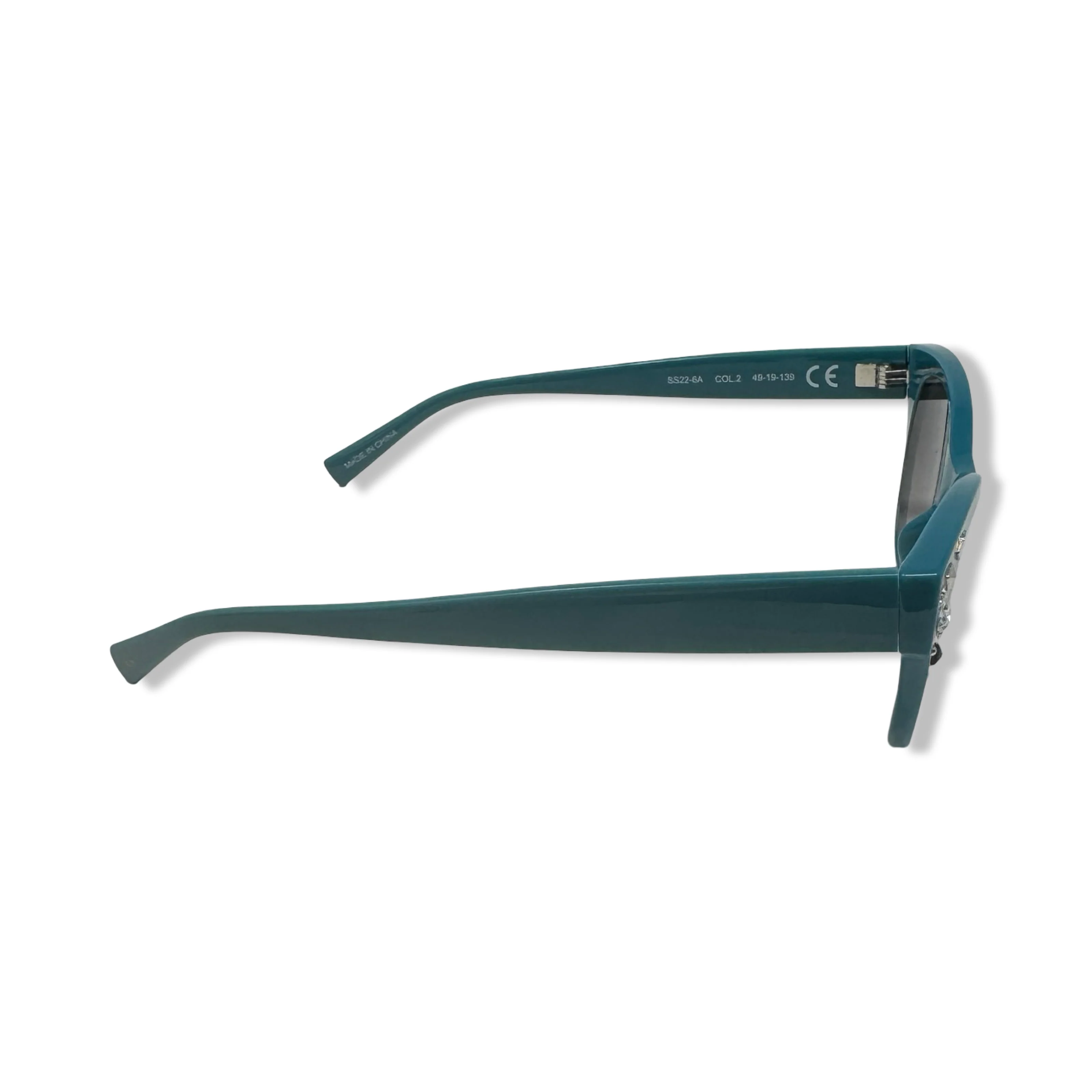 Christian Siriano Embellished Studded Cateye Sunglasses - Image 4