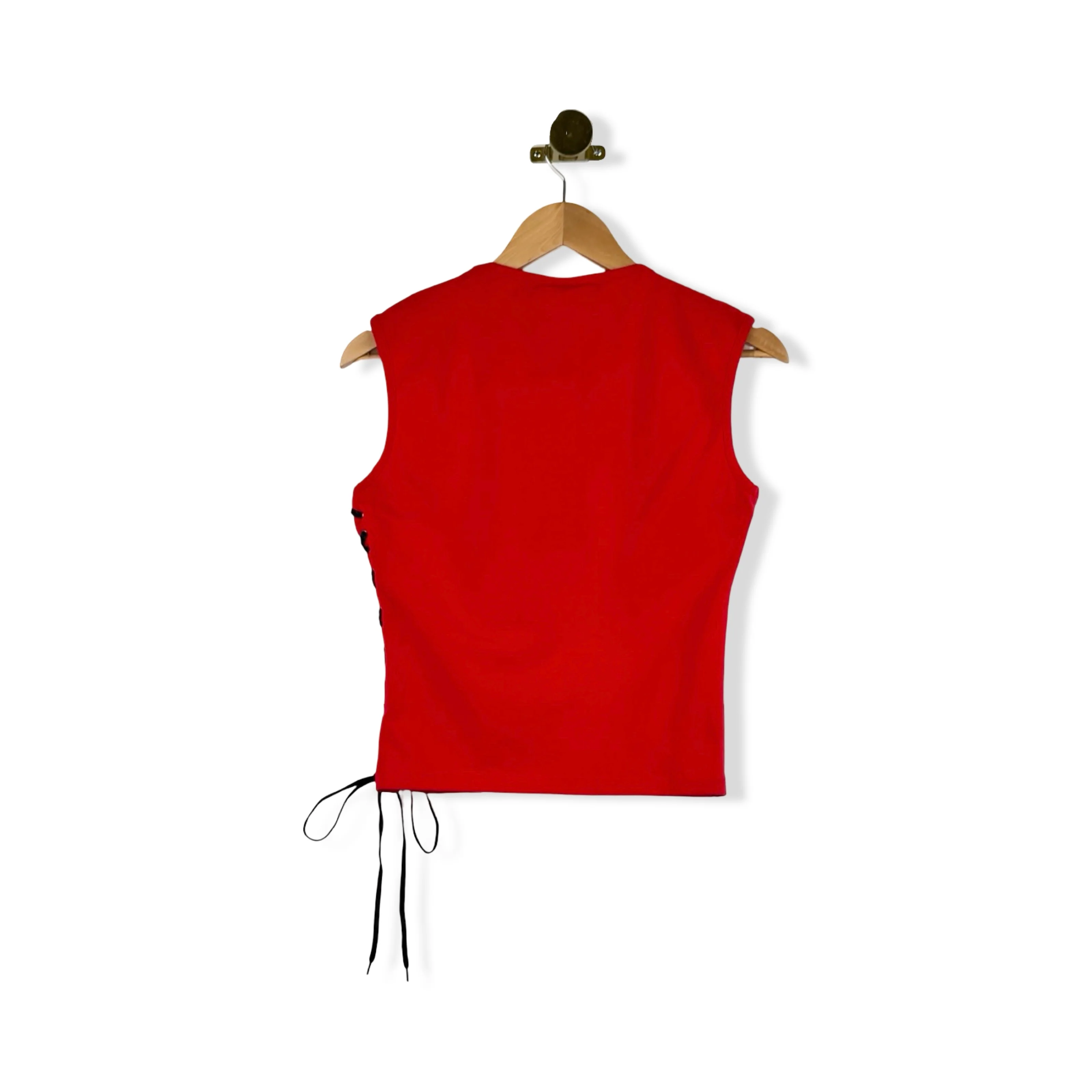 Ferre Lace Up Muscle Tee - Image 2