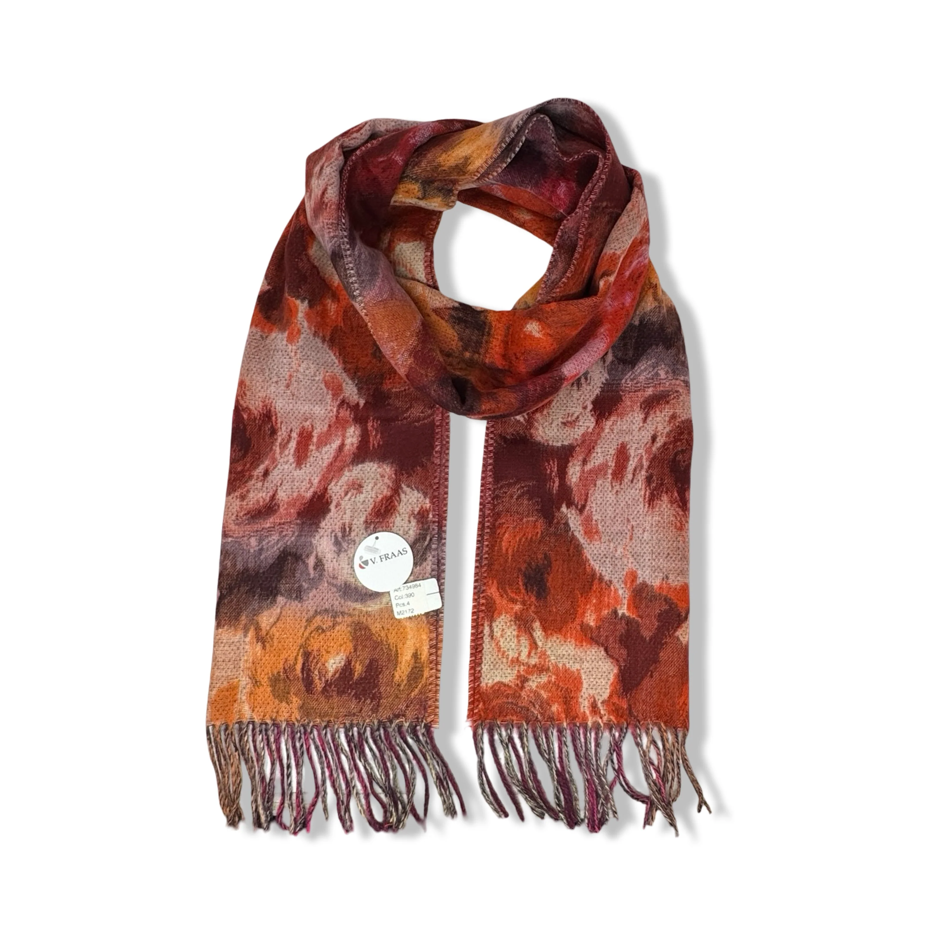Fraas Cashmink Muted Floral Scarf - Image 2