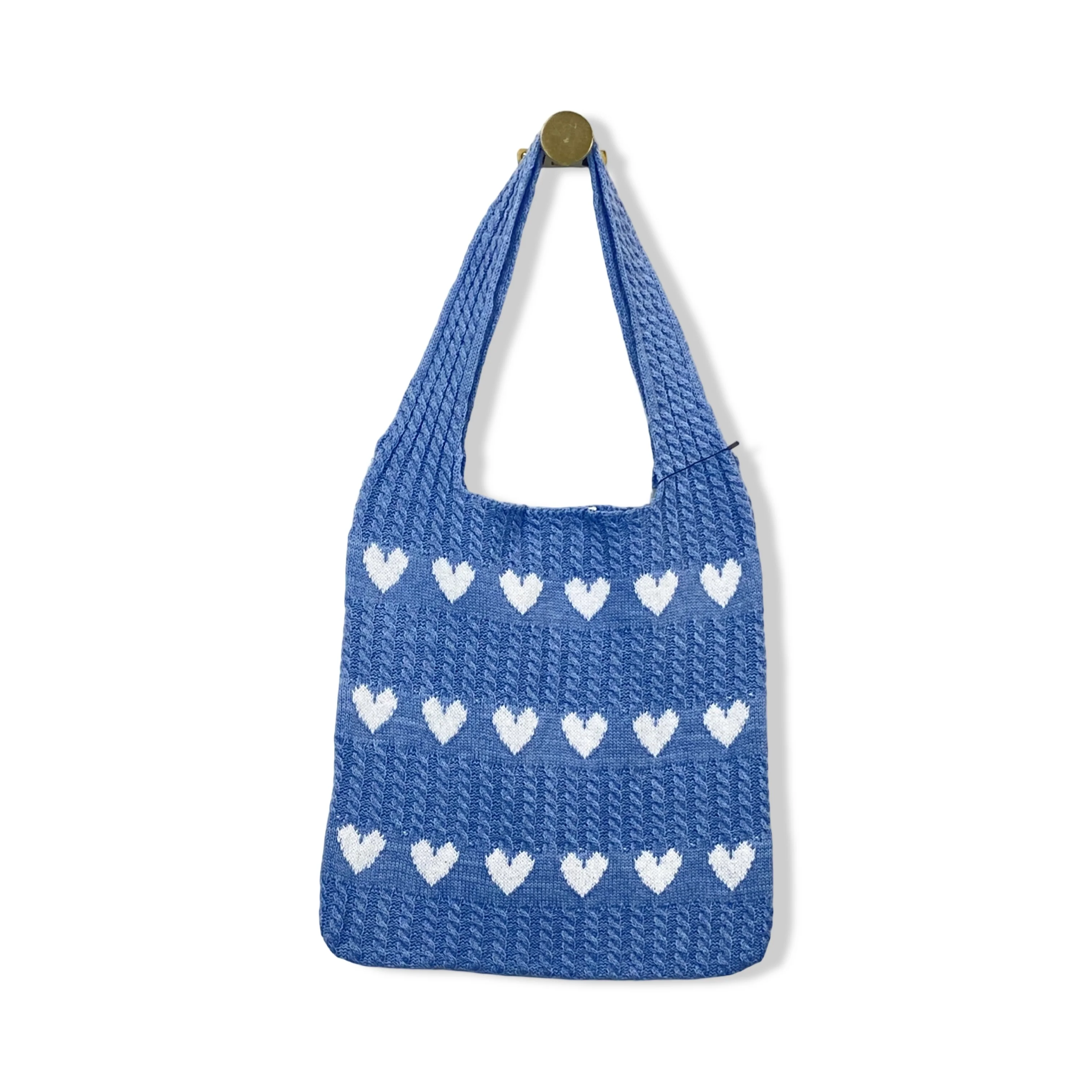 Housing Works Knit Heart Tote - Image 3