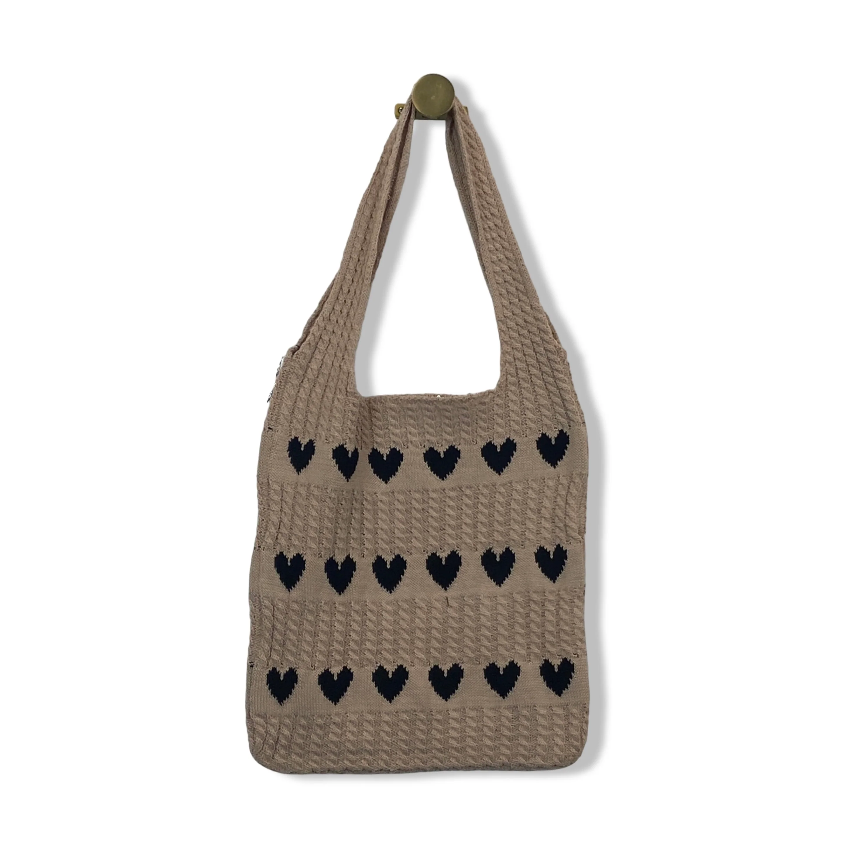 Housing Works Knit Heart Tote - Image 4