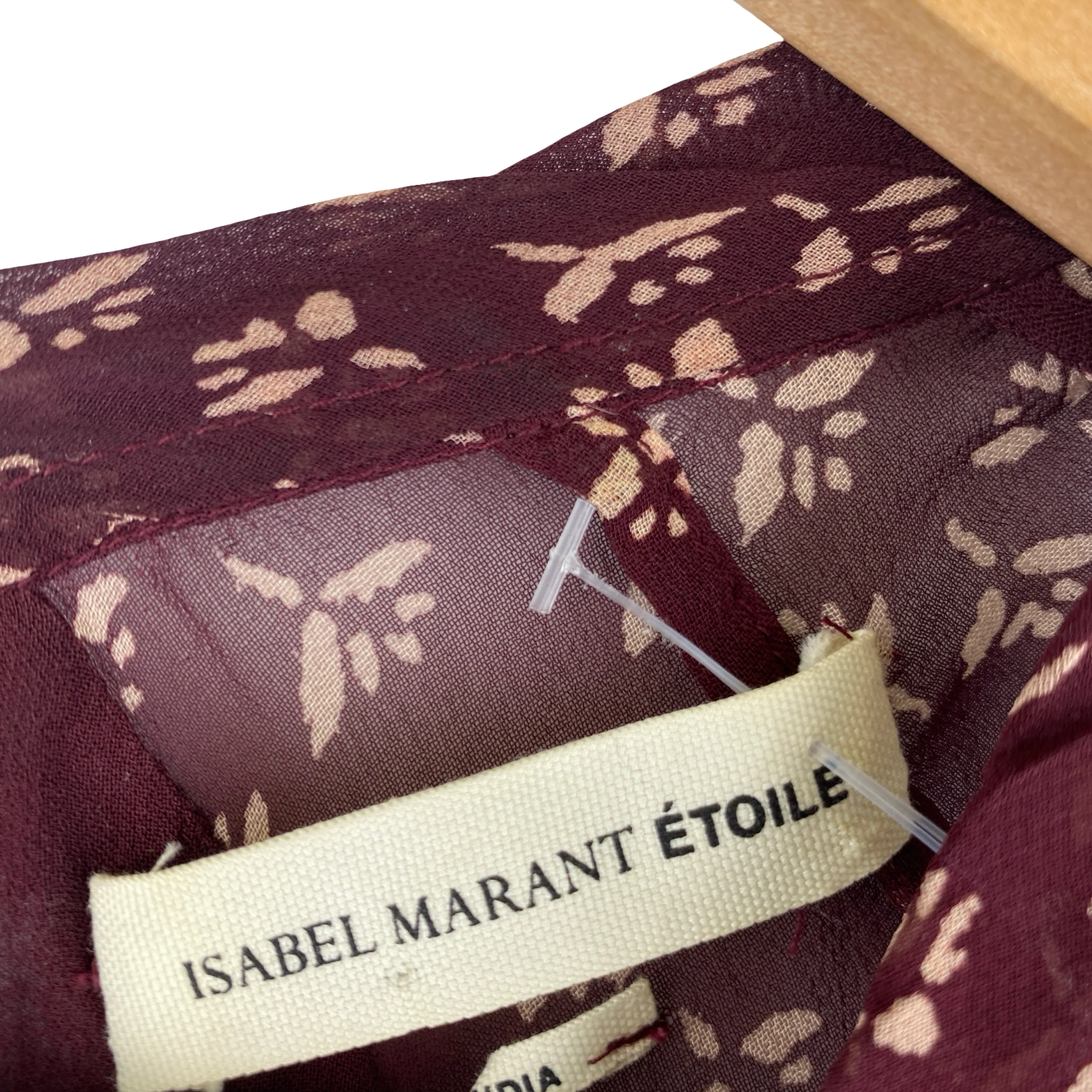 Isabel Marant Etoile Sheer Mixed Pattern Blouse - Image 3