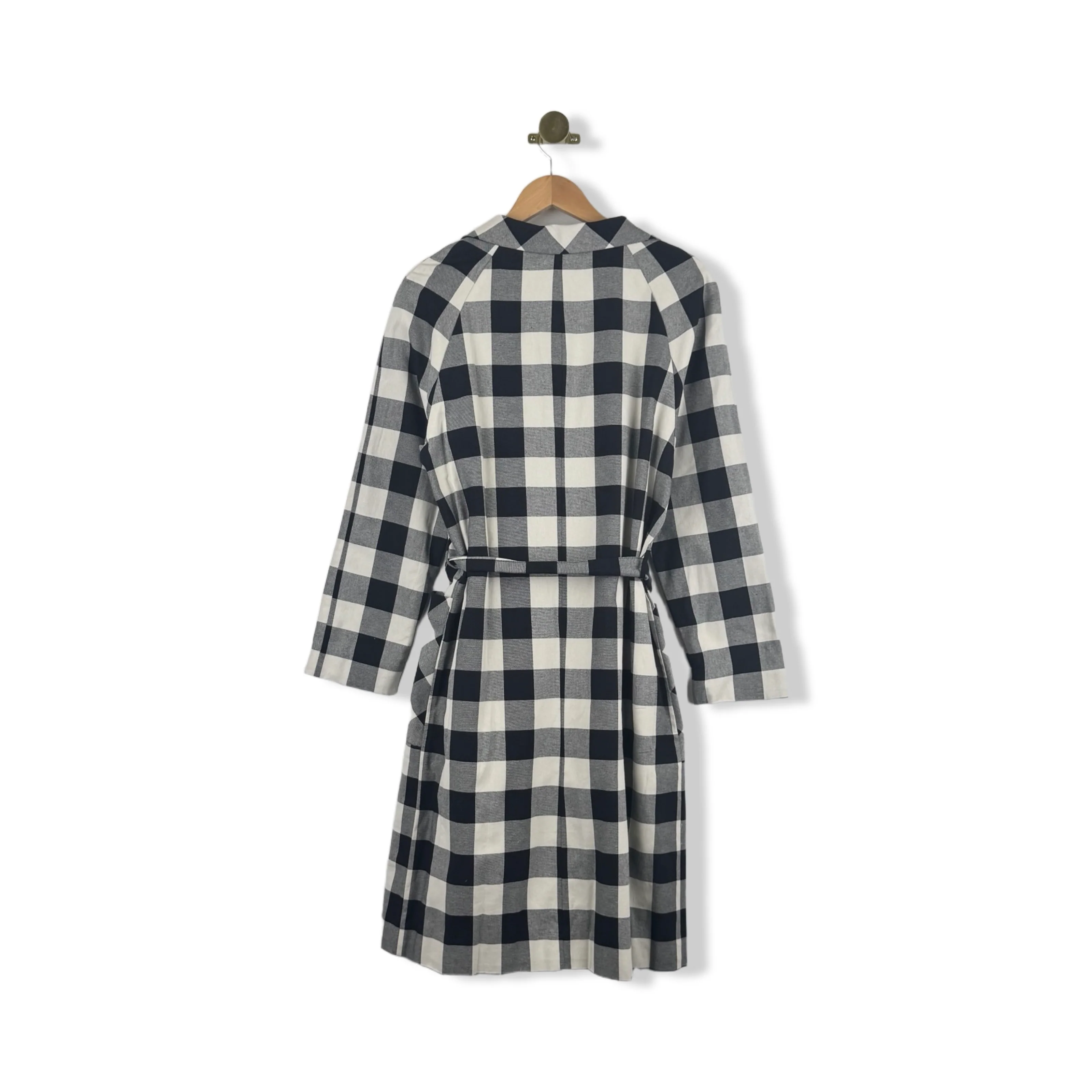 Loup Plaid Trench Coat - Image 2