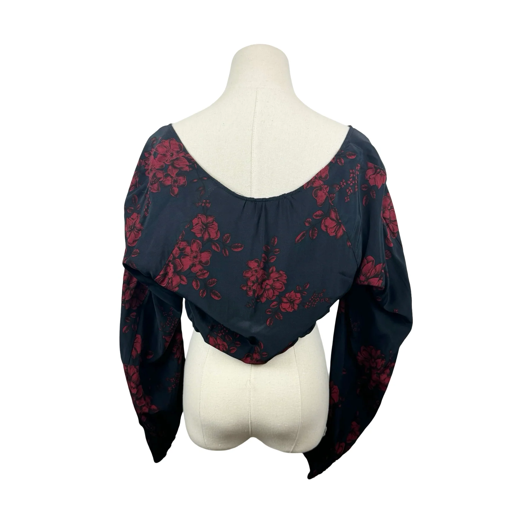 Marissa Webb Collective Floral V-Neck Crop Top - Image 3