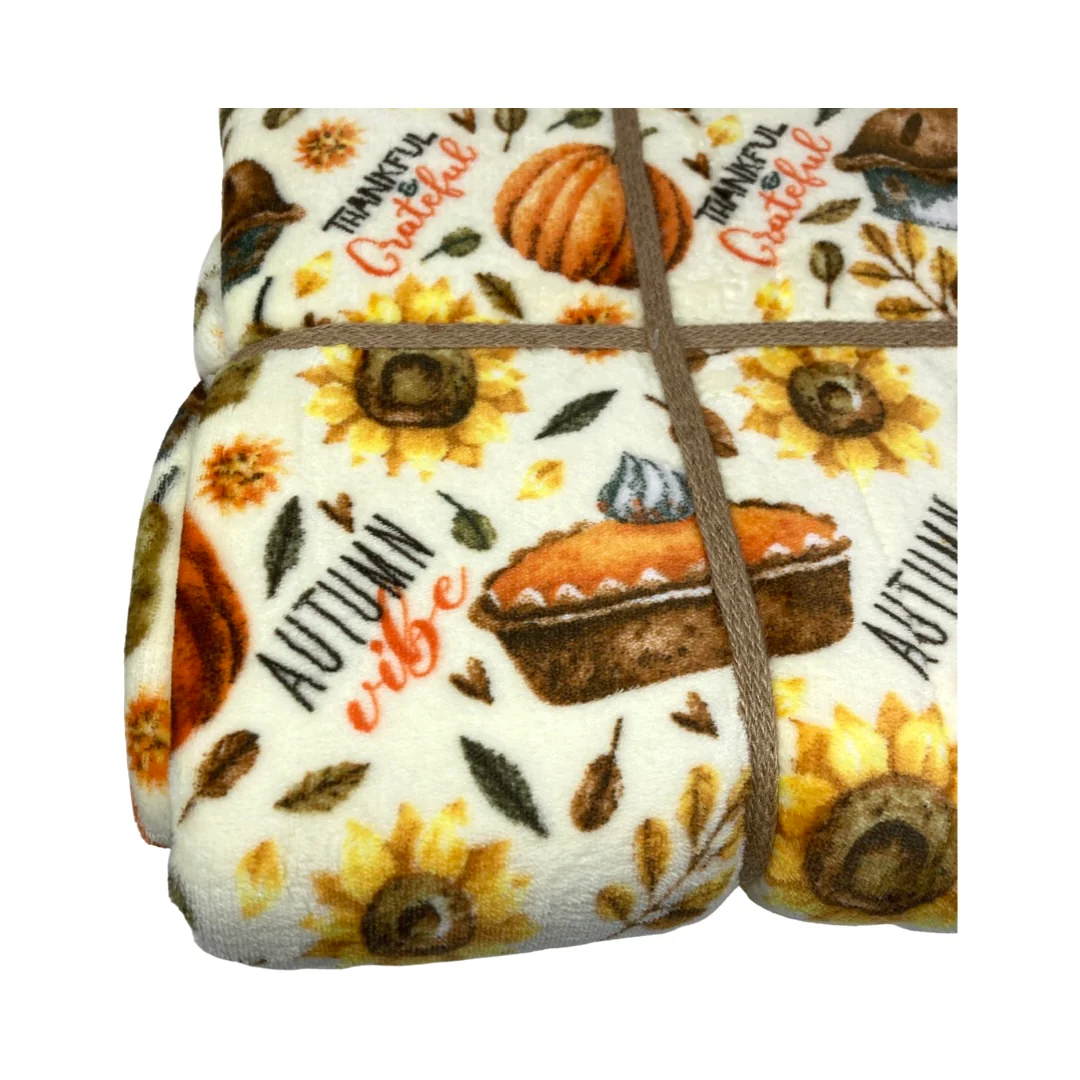 Motif Autumn Vibe Harvest Berber Throw Blanket - Image 3