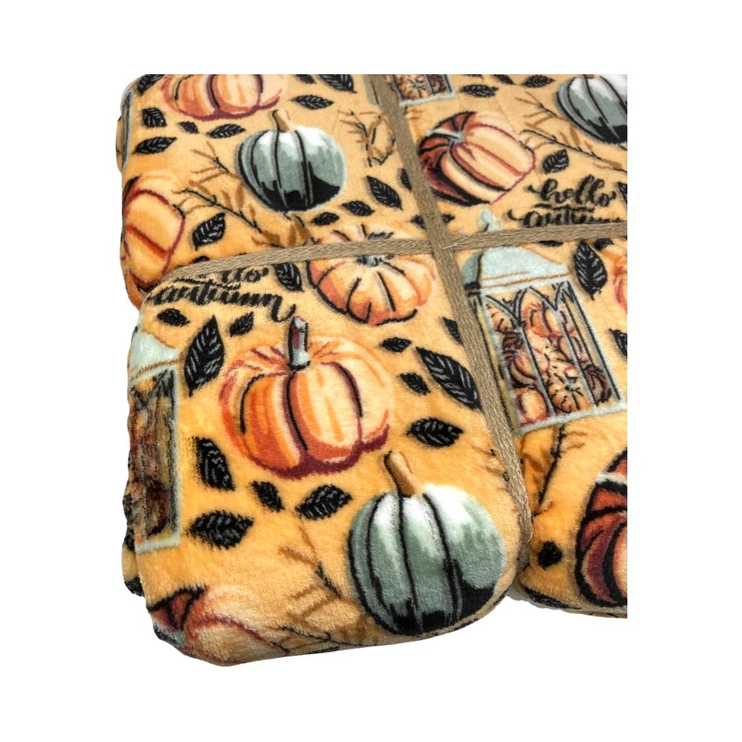 Motif Hello Autumn Harvest Berber Throw Blanket - Image 3