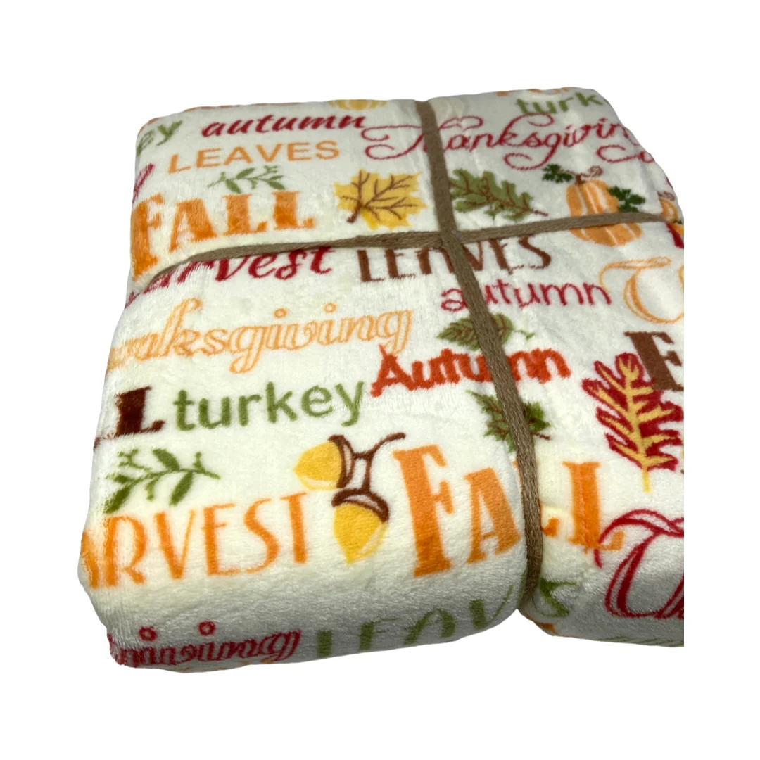 Motif Thanksgiving Harvest Berber Throw Blanket - Image 3