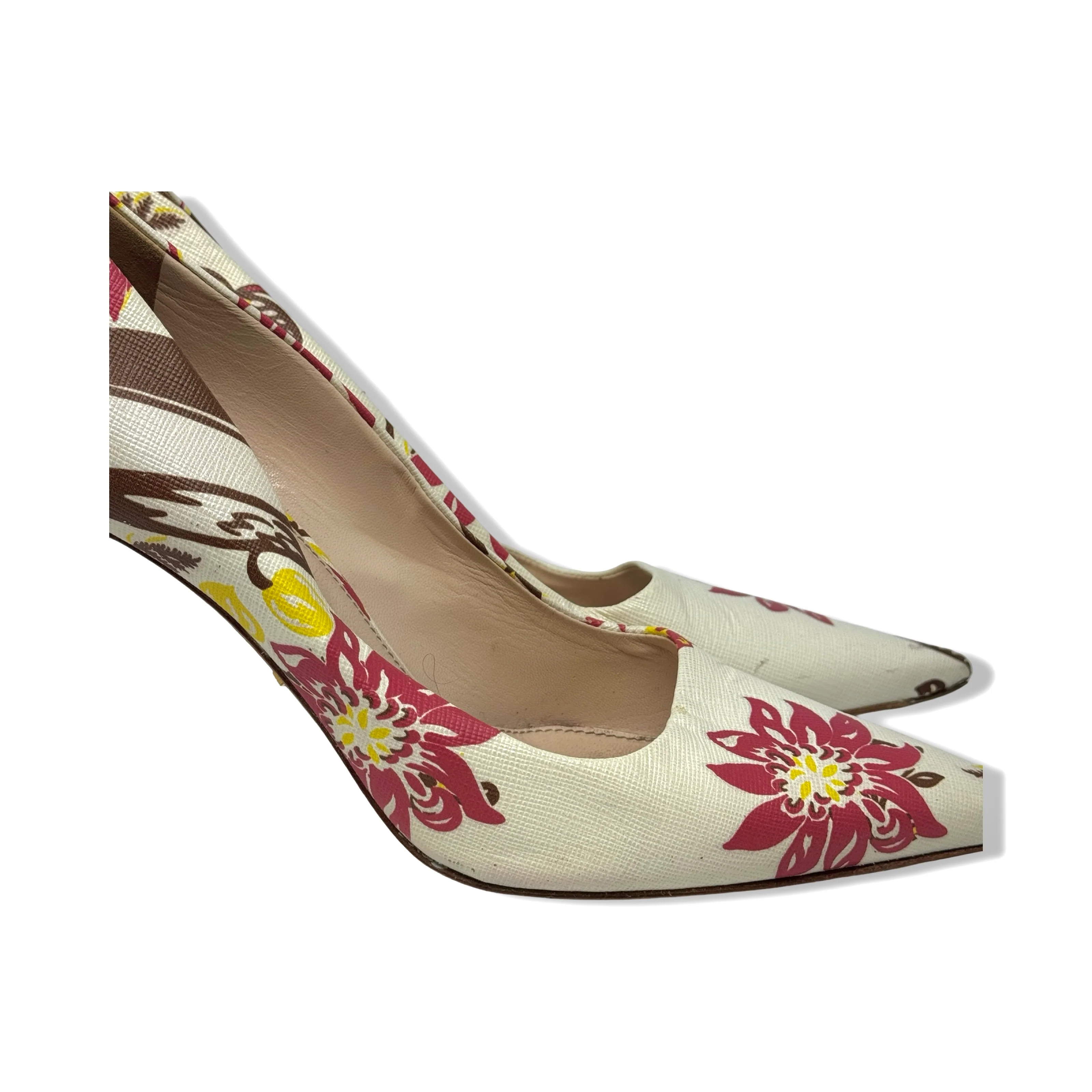 Prada Floral Pumps - Image 6