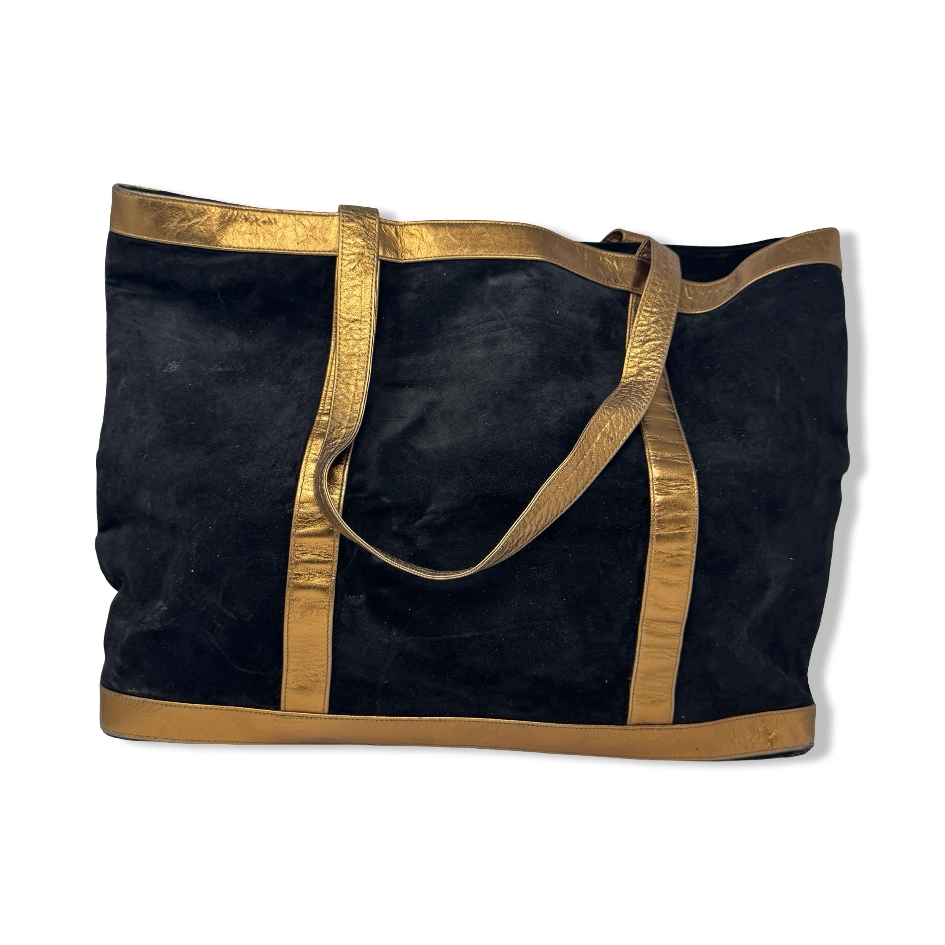 Vintage R.J. Graziano Leopard Print Suede Shoulder Bag - Image 3