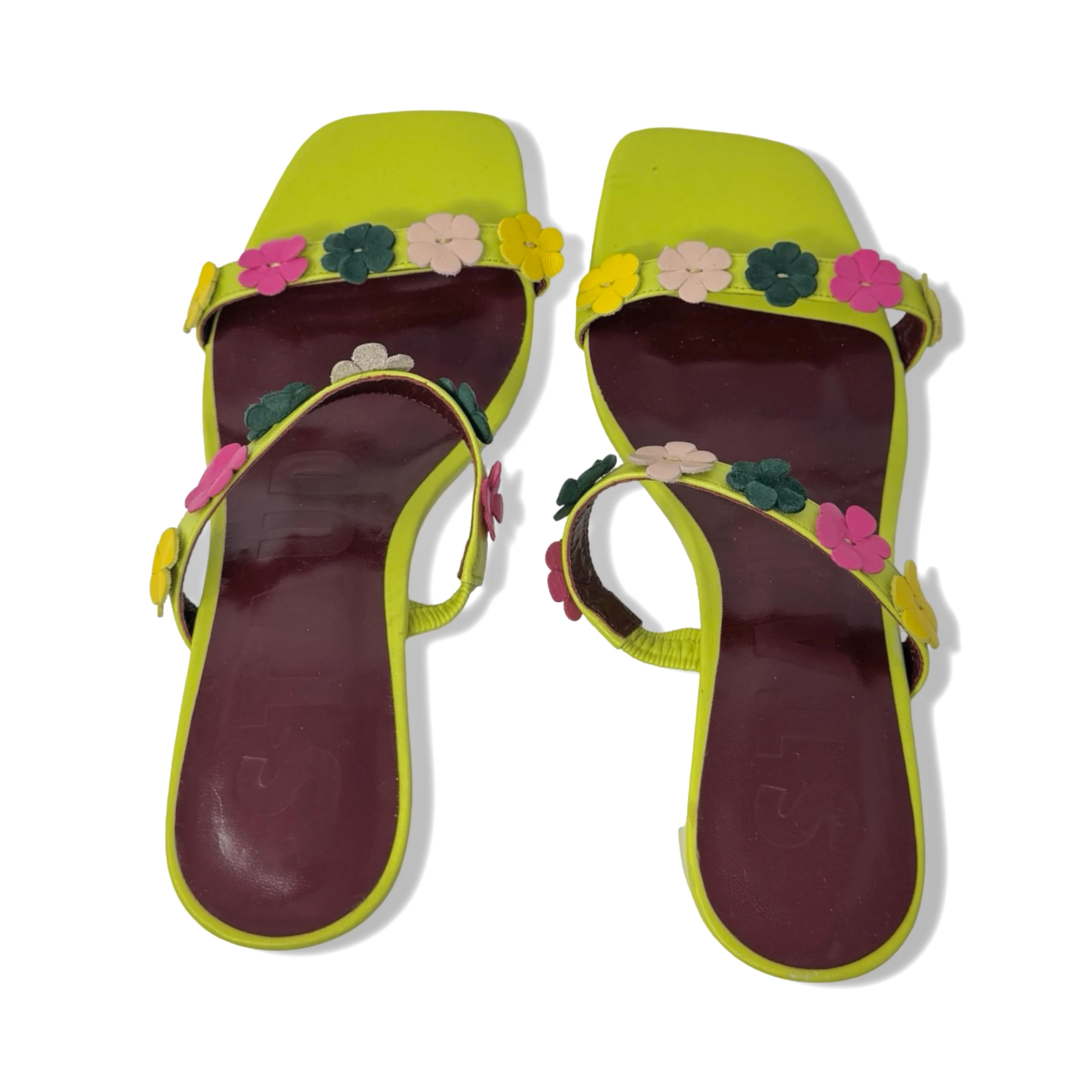 Staud Frankie Floral Leather Sandals - Image 6
