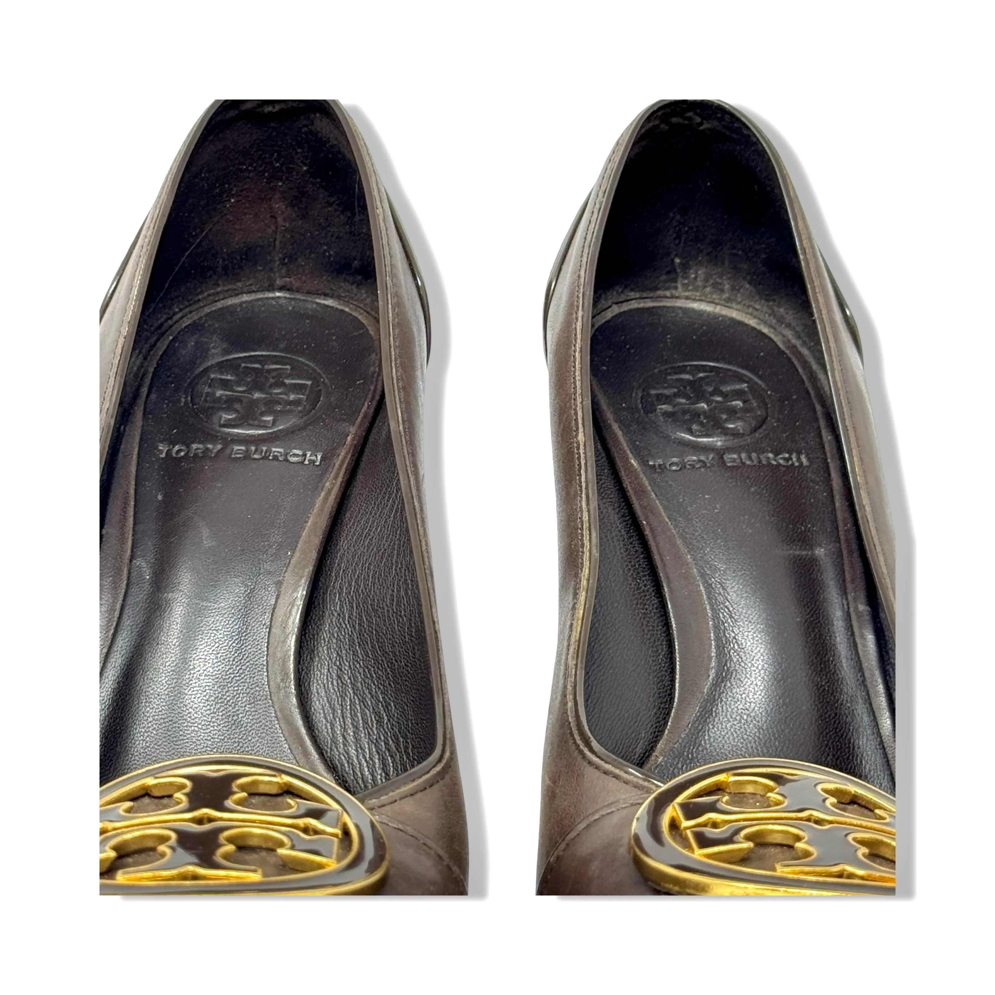 Tory Burch Leather Block Heel - Image 12