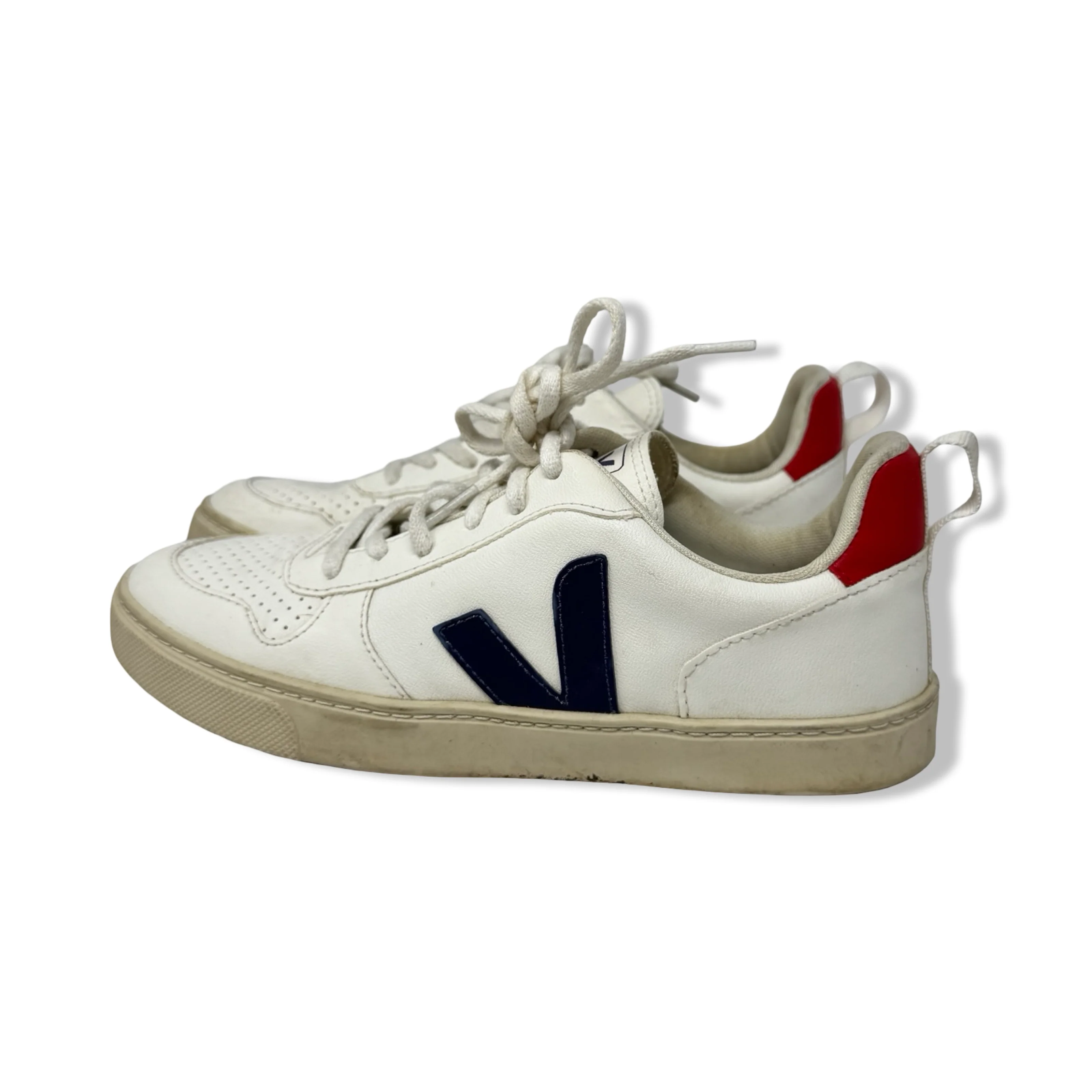 Veja V-10 Lace Up Sneakers - Image 3
