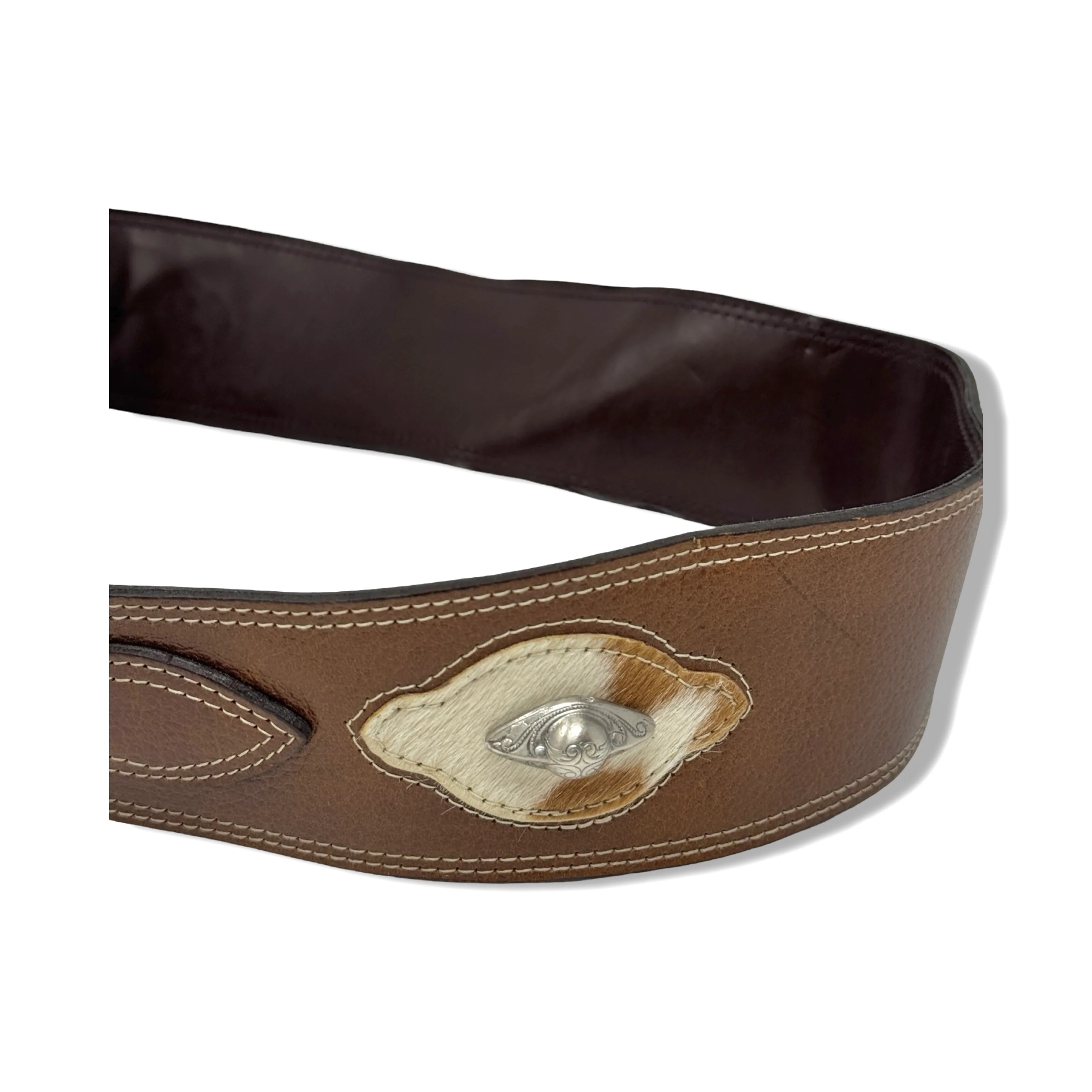 Vintage R.J. Graziano Contrast Stitch Belt - Image 4