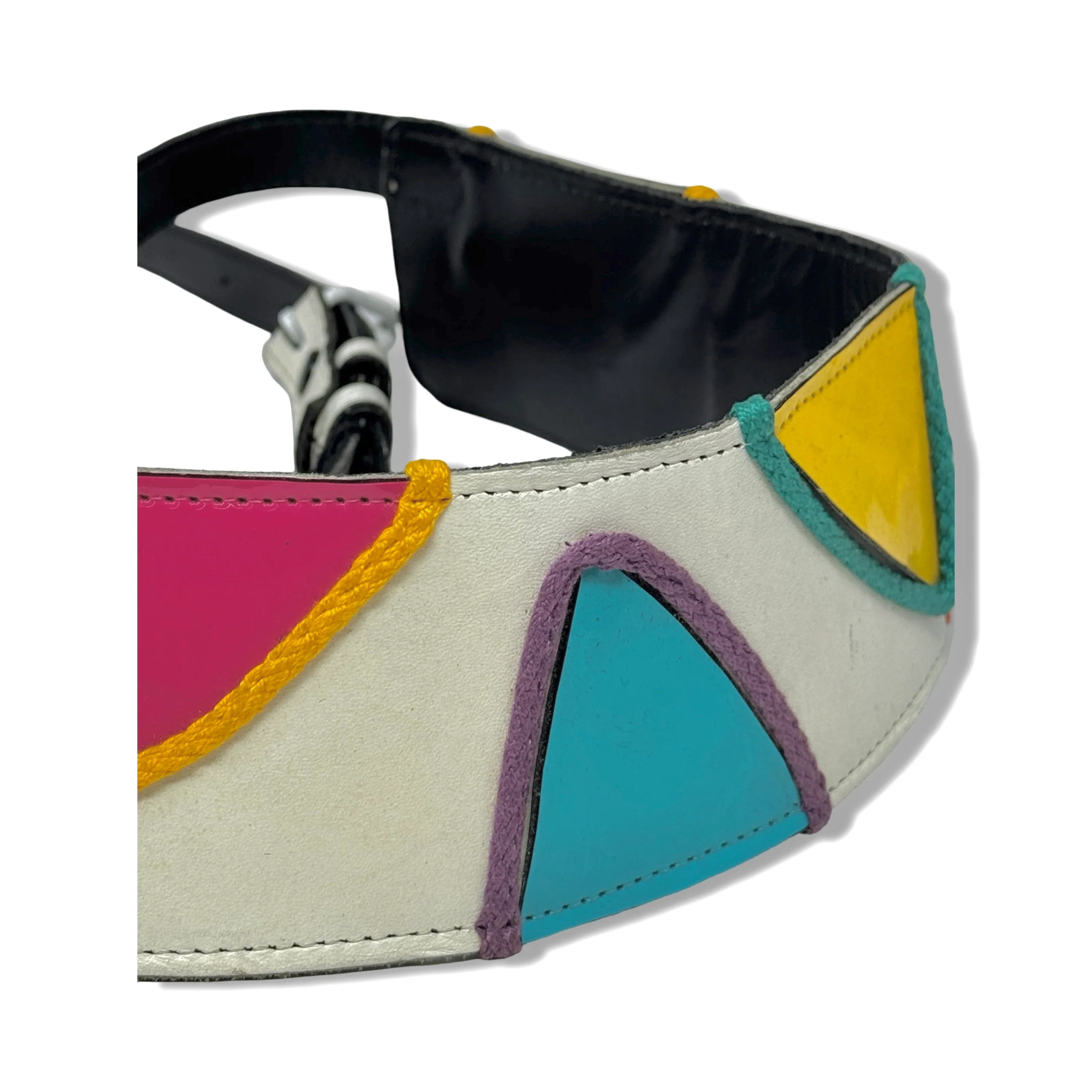 Vintage R.J. Graziano Tropical Wrap Around Leather Belt - Image 3
