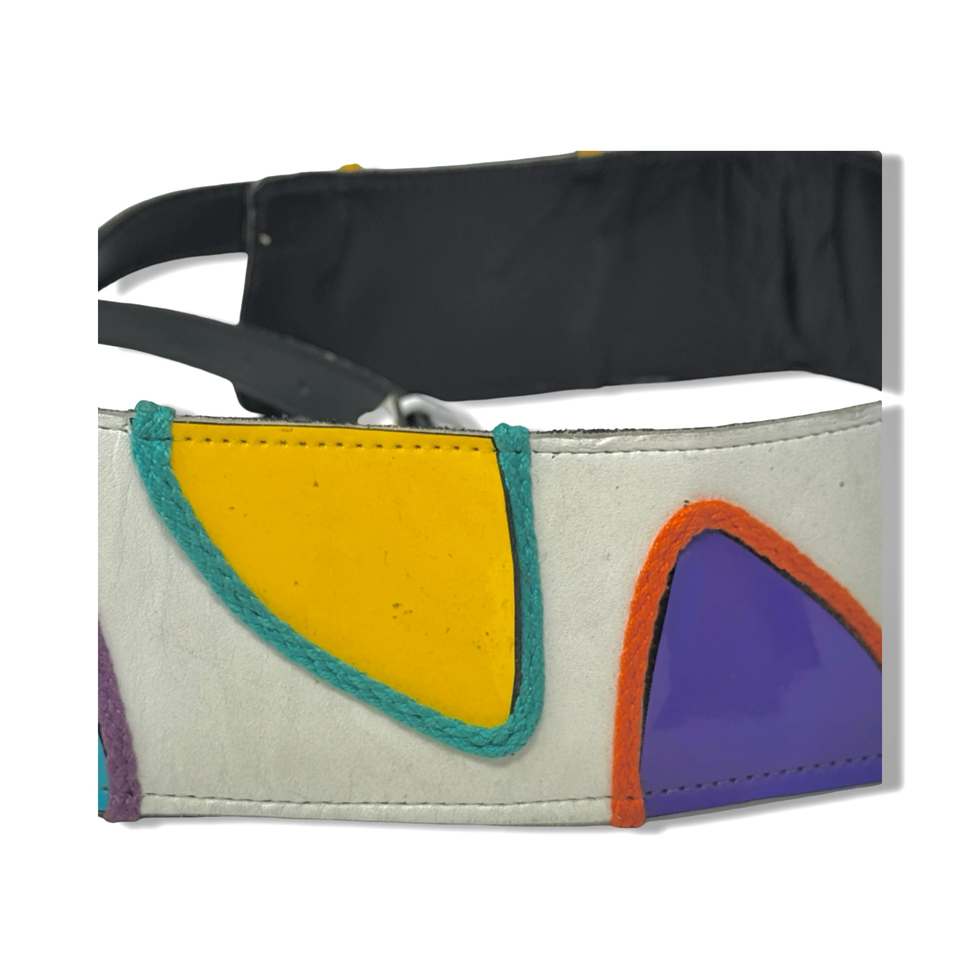 Vintage R.J. Graziano Tropical Wrap Around Leather Belt - Image 4