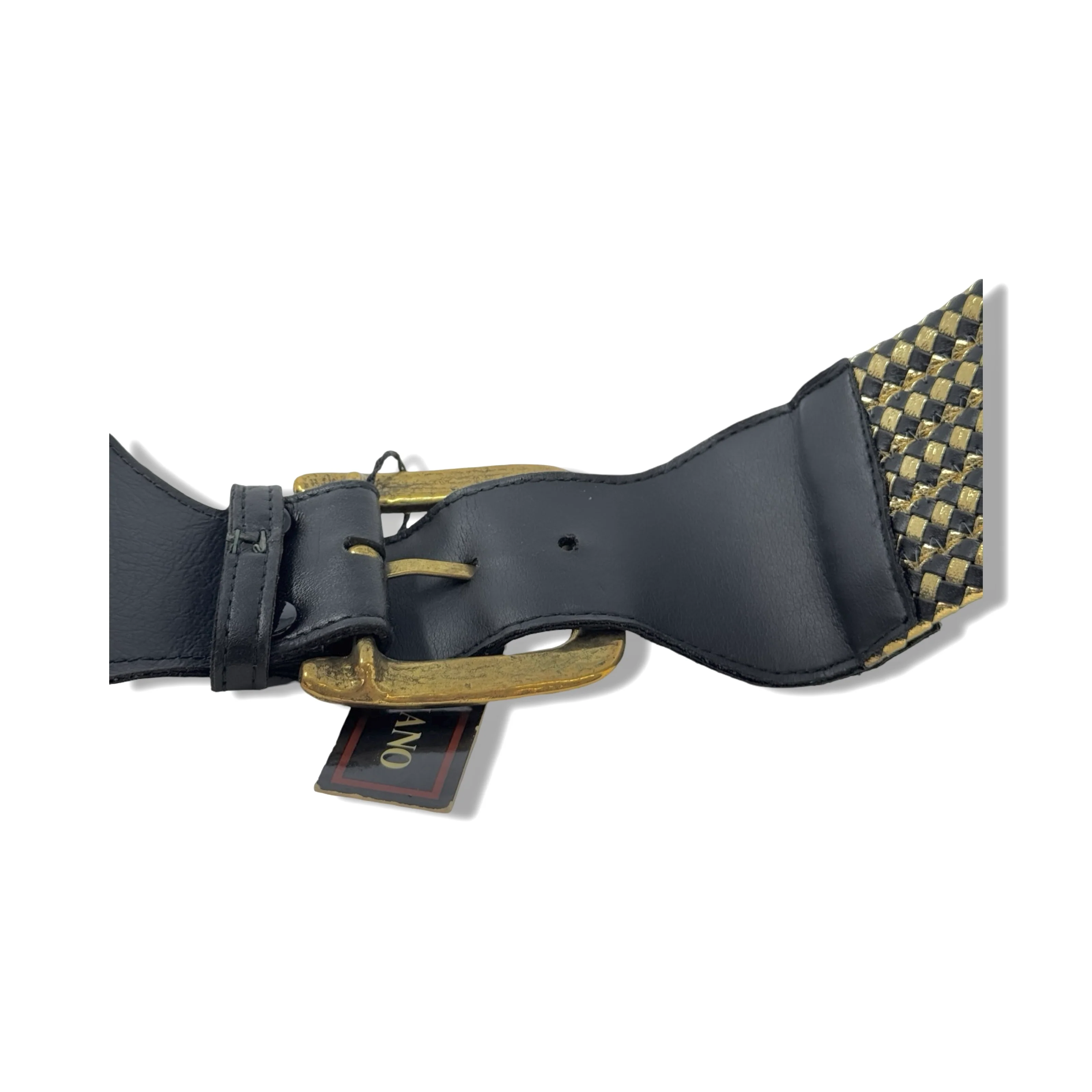 Vintage R.J. Graziano Woven Foil Belt - Image 4