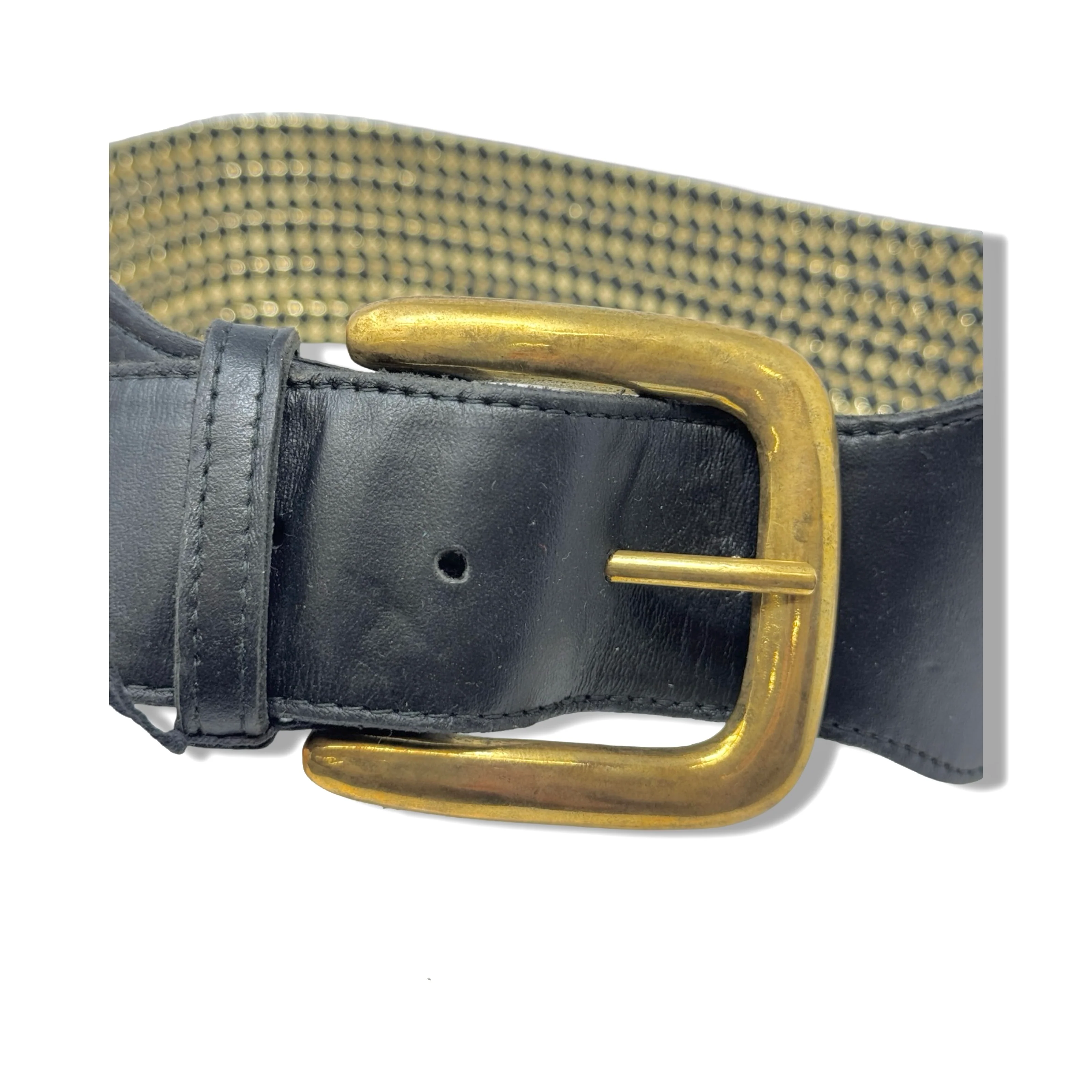 Vintage R.J. Graziano Woven Foil Belt - Image 5
