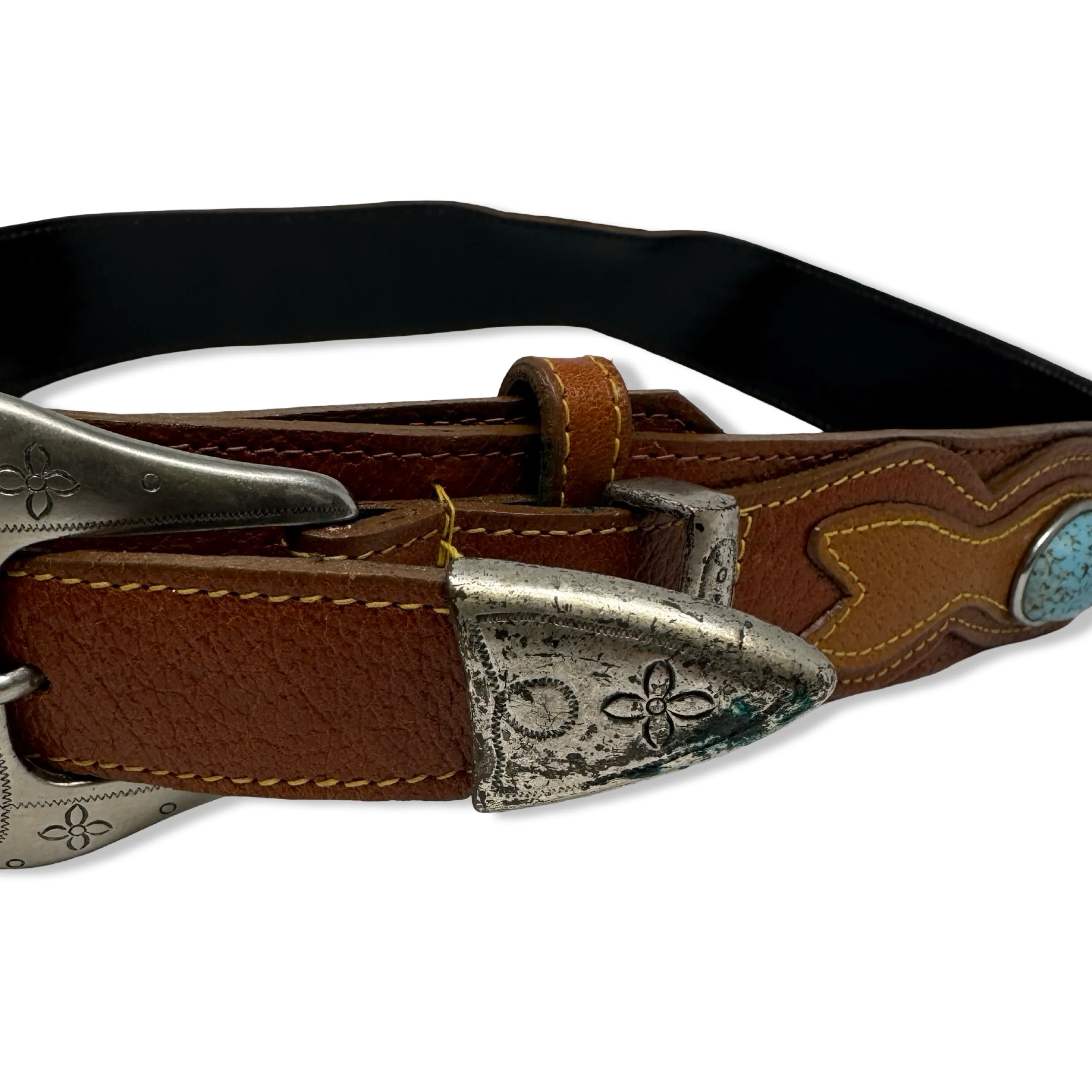 Vintage Stone Embellished Belt - Image 5